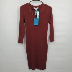 Market & Spruce Onyx Tie Waist Dress Women Size Small NWT Missing Belt